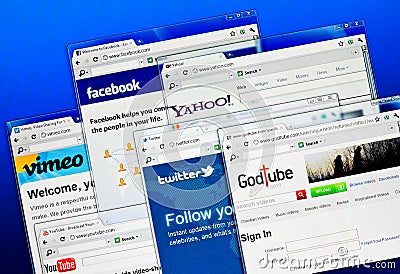 Social media web sites