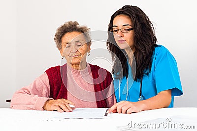 Social Service Provider Helping Elderly