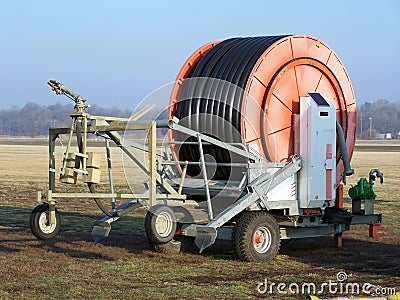 Sod farm irrigation equipment