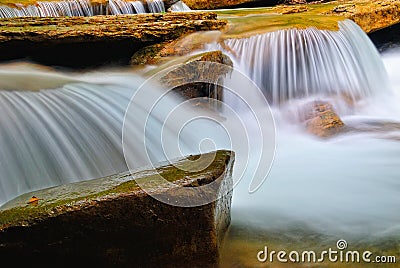 Soft jump of river