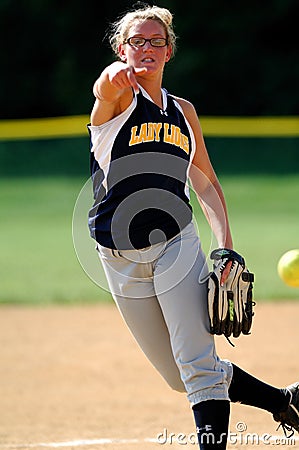 Softball pitcher