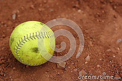 Softball, well used