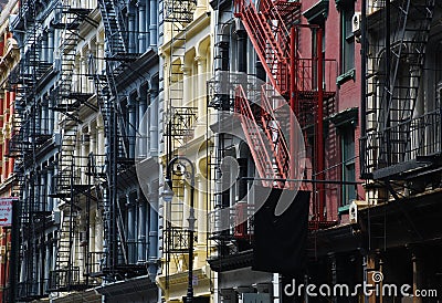 Soho, New York. Cast iron architecture