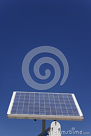 Solar panels against the sky