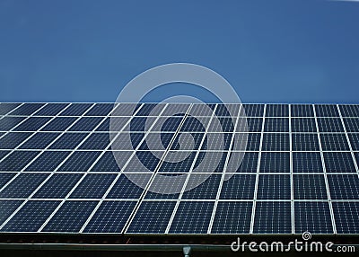 Solar panels on house roof