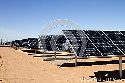 Solar power panel energy farm