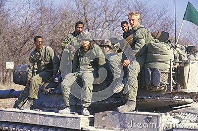 Soldiers From the US Army Tank Corps