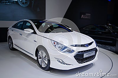 A sonata car of Hybrid