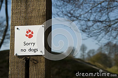 Sorry no dogs