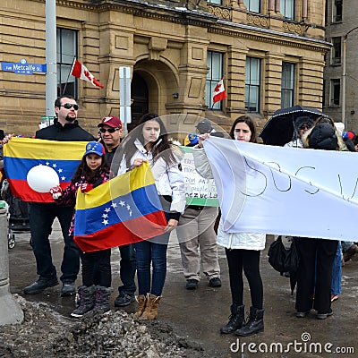 SOS Venezuela protest in Ottawa