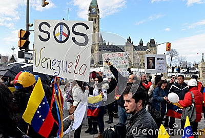 SOS Venezuela protest in Ottawa