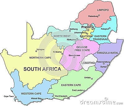 South Africa map