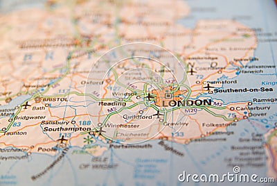 South Coast England Map 13987361 