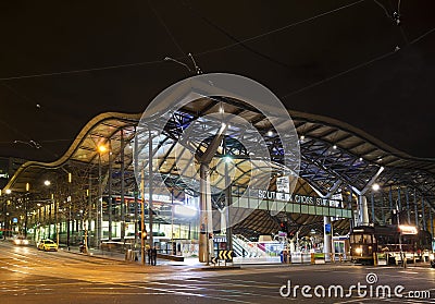 Southern cross rail station in melbourne australia