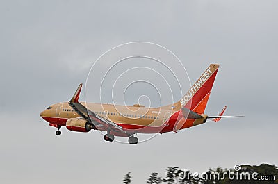 Southwest Airlines Airplane Landing