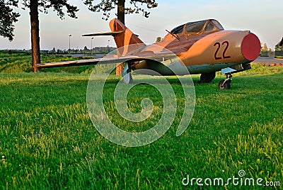 The Soviet jet military plane