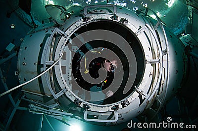 Space scuba diver