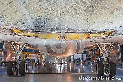 Space Shuttle Discovery Lower Body Side shoot from Bottom