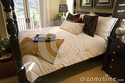 Spacious luxury bedroom.