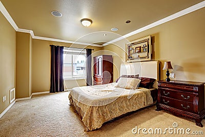 Spacious master bedroom interior