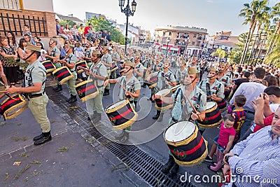 Spanish Legionnaires with drums