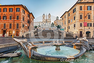 Spanish Steps at morning, Rome