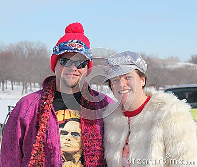 Special Olympics Nebraska Polar Plunge with costumed participants