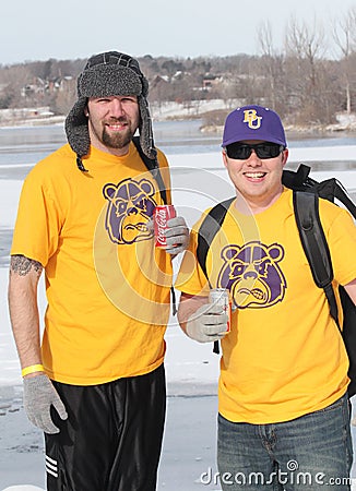 Special Olympics Nebraska Polar Plunge with costumed participants