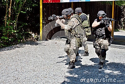 Special police unit in training