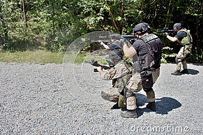 Special police unit in training