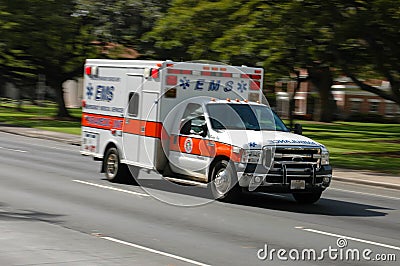 Speeding ambulance