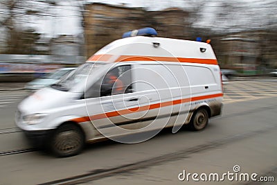 Speeding ambulance