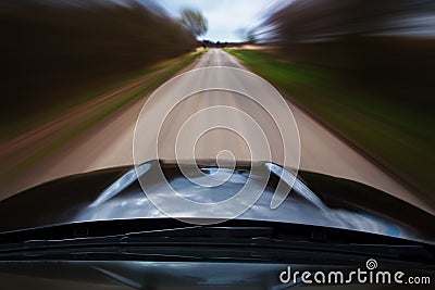 Speeding car