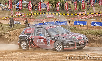 Speeding racing car in srilanka