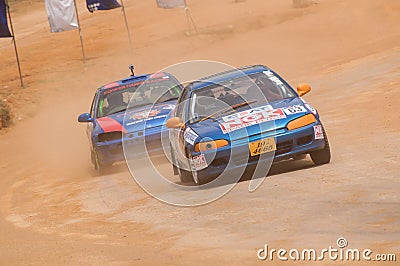 Speeding racing car in srilanka