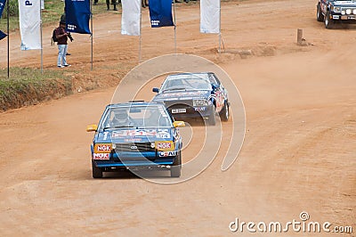 Speeding racing car in srilanka
