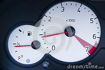 Speedometer and gas gauge