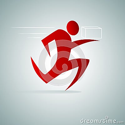 delivery speedy package fast service vector