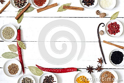 Spices and dried vegetables