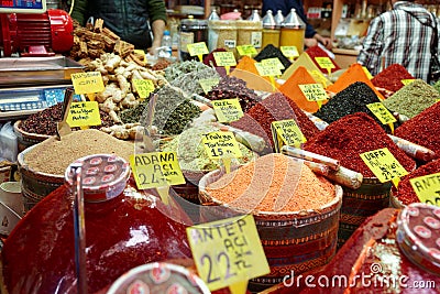 Spices on Turkish market