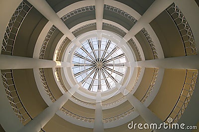 Spider Web pattern inside dome building