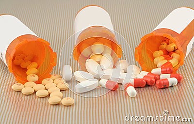 Spilled Pills Stock Images - Image: 1889584