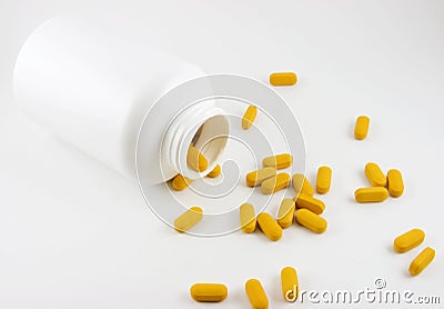 Spilled Tablets Stock Photo - Image: 5720440