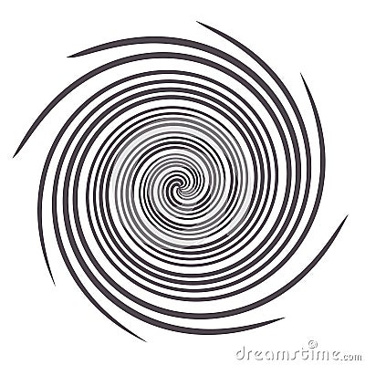 Spiral Black and White Graphic