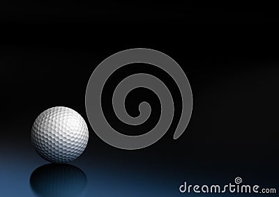 Sport equipment golf ball background