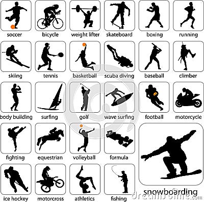 Sport silhouettes