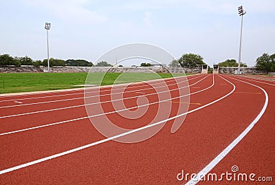 SPORT STADIUM WITH RUNNING TRACKS STRIP