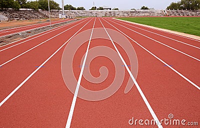 SPORT STADIUM WITH RUNNING TRACKS STRIP