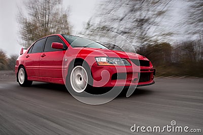 Sports Car, Blurred Motion