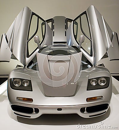 Sports Car with Doors Open
